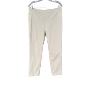 J. Jill Womens Straight Leg Lightweight CottonPant Khaki-Tan Size 10